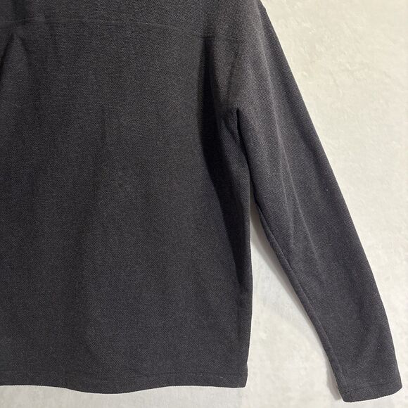The North Face Men's Textured Cap Rock Fleece 1/4 Zip Pullover Black Medium - Picture 11 of 15